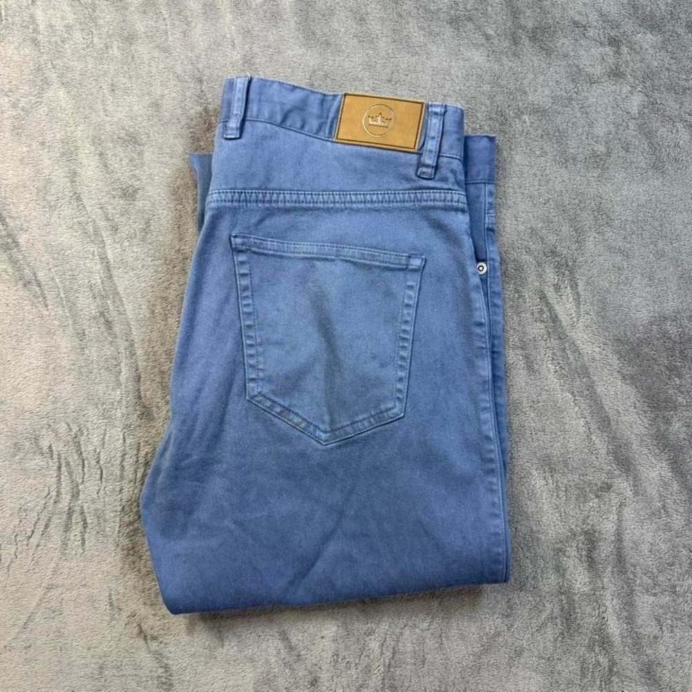 Peter Millar Blue Five Pocket Straight Leg Pants Size 33 chino pants - Picture 1 of 8